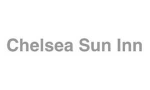 Gray text on a white background reads "Chelsea Sun Inn.