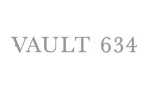 The image displays the words "VAULT 634" in a serif font, centered on a plain white background.